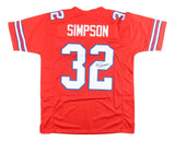 OJ Simpson Buffalo Signed Red Football Jersey JSA