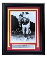 OJ Simpson Signed Framed 8x10 USC Trojans Photo PSA/DNA