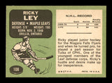 Ricky Ley Autographed 1970-71 Topps Card #108 Toronto Maple Leafs SKU #251194