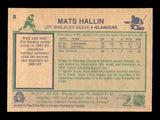Mats Hallin Autographed 1983-84 O-Pee-Chee Card #8 New York Islanders SKU #251943
