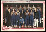Phoenix Suns Team Autographed 1980-81 Topps Team Pin-ups Card With 9 Signatures Including Walter Davis & Truck Robinson SKU #252121