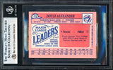 Doyle Alexander Autographed 1986 Topps Mini Card #34 Toronto Blue Jays Beckett BAS #18278841