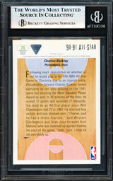 Charles Barkley Autographed 1991-92 Upper Deck Card #70 Philadelphia 76ers Beckett BAS #18278857