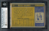 Rick Barry Autographed 1971-72 Topps Rookie Card #170 New York Nets Beckett BAS #18278863