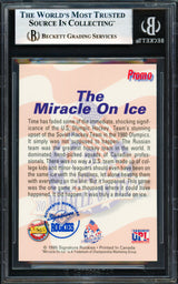 Herb Brooks Autographed 1995 Signature Rookies Card 1980 Team USA Beckett BAS #18278891