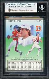 John Elway Autographed 1991 Fleer Ultra Card #35 Denver Broncos Beckett BAS #18278960