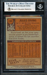 Julius Dr. J Erving Autographed 1978-79 Topps Card #130 Philadelphia 76ers #1045/1978 Beckett BAS #18278966