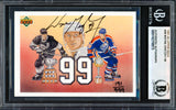 Wayne Gretzky Autographed 1991-92 Upper Deck Card #38 Edmonton Oilers Beckett BAS #18278973