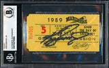 Ken Griffey Jr. Autographed Rookie 1989 Ticket Stub Seattle Mariners Beckett BAS #18278994