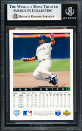 Tony Gwynn Autographed 1993 Upper Deck Card #165 San Diego Padres Beckett BAS #18279000