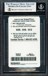 Tony Gwynn Autographed 1995 AmeriVox Phone Card San Diego Padres Beckett BAS #18279003