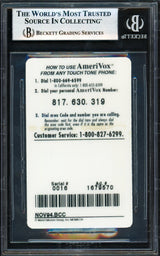 Tony Gwynn Autographed 1995 AmeriVox Phone Card San Diego Padres Beckett BAS #18279002