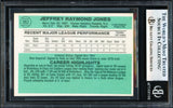 Jeff Jones Autographed 1984 Donruss Card #262 Cincinnati Reds Beckett BAS #18280450