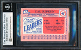 Cal Ripken Jr. Autographed 1986 Topps Mini Card #2 Baltimore Orioles Beckett BAS #18280743