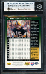 Bart Starr Autographed 1997 Upper Deck Legends Card #1 Green Bay Packers "To Ken MVP SB I,II HOF 77" Beckett BAS #18280720