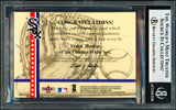 Frank Thomas Autographed 2001 Fleer Platinum National Patch Time Card Chicago White Sox Beckett BAS #18280605