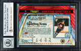 Wayne Gretzky Autographed 1991-92 Stadium Club Card #1 Los Angeles Kings Auto Grade Gem Mint 10 Beckett BAS #18278771