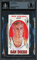 Rick Adelman Autographed 1969-70 Topps Rookie Card #23 San Diego Rockets Beckett BAS #18281285