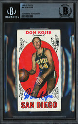 Don Kojis Autographed 1969-70 Topps Rookie Card #64 San Diego Rockets Beckett BAS #18281289