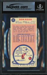 Don Kojis Autographed 1969-70 Topps Rookie Card #64 San Diego Rockets Beckett BAS #18281289