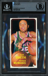 Don Smith Autographed 1970-71 Topps Card #39 Milwaukee Bucks Beckett BAS #18281296