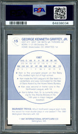 Ken Griffey Jr. Autographed 1987 Bellingham Mariners Rookie Card #15 PSA 9 Auto Grade Gem Mint 10 PSA/DNA #64838034
