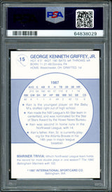 Ken Griffey Jr. Autographed 1987 Bellingham Mariners Rookie Card #15 PSA 9 Auto Grade Gem Mint 10 PSA/DNA #64838033