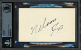 Nellie Fox Autographed 3x5 Index Card Chicago White Sox Beckett BAS #18281383
