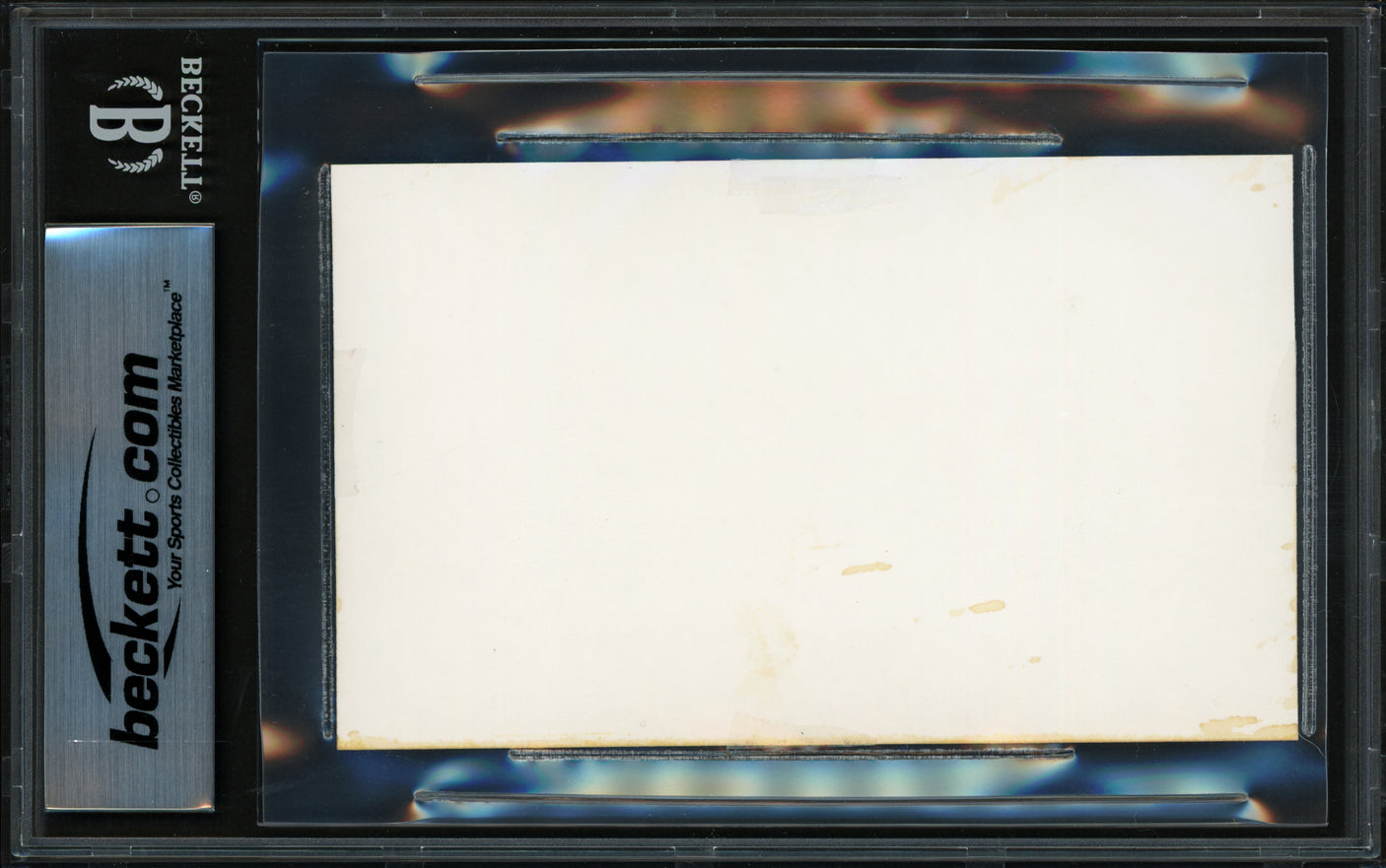 Chick Hafey Autographed 3x5 Index Card St. Louis Cardinals, Cincinnati Reds Beckett BAS #18281375