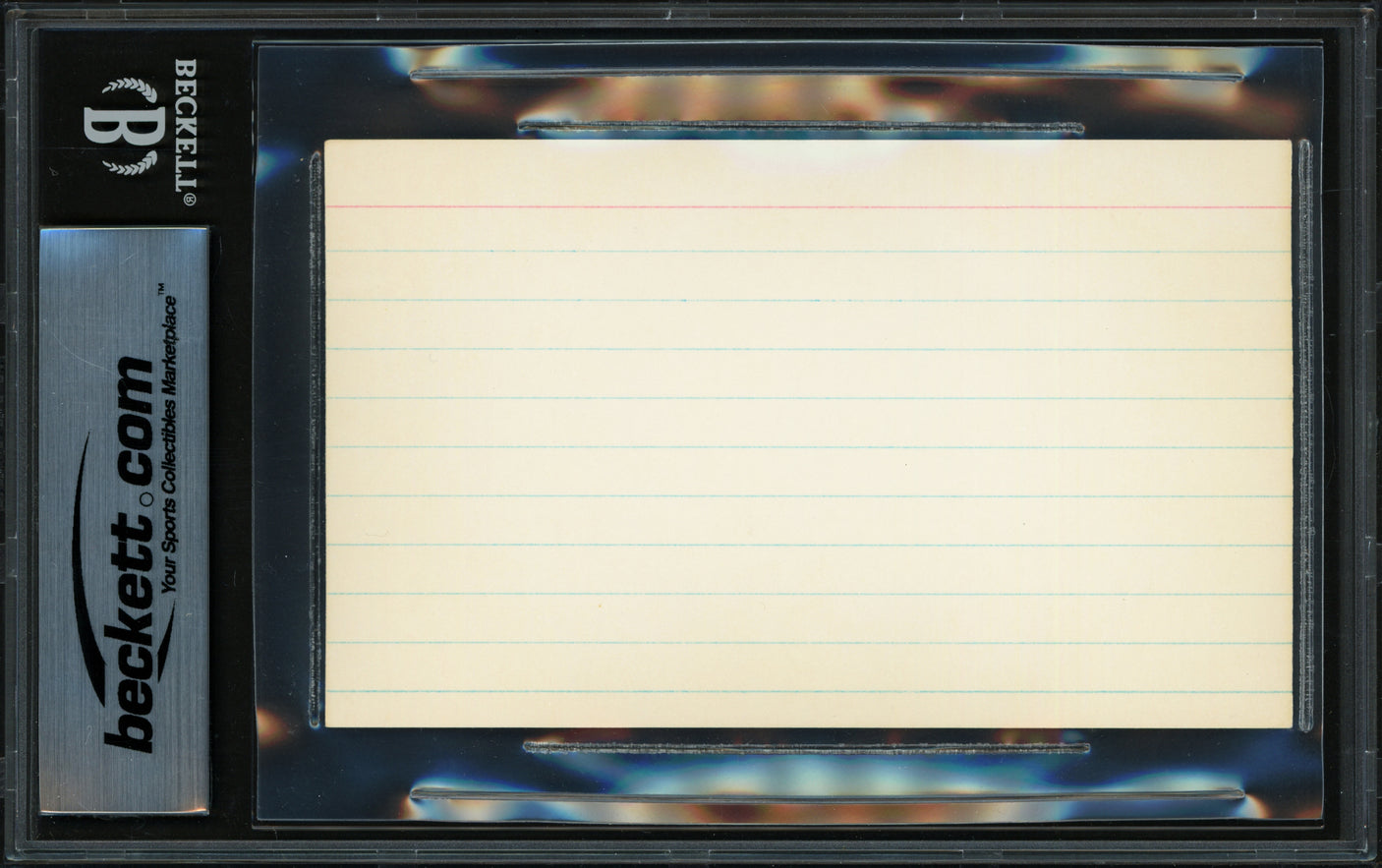 Mickey Mantle Autographed 3x5 Index Card New York Yankees Beckett BAS #18281361