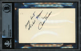 Cesar Tovar Autographed 3x5 Index Card Minnesota Twins Beckett BAS #18281334