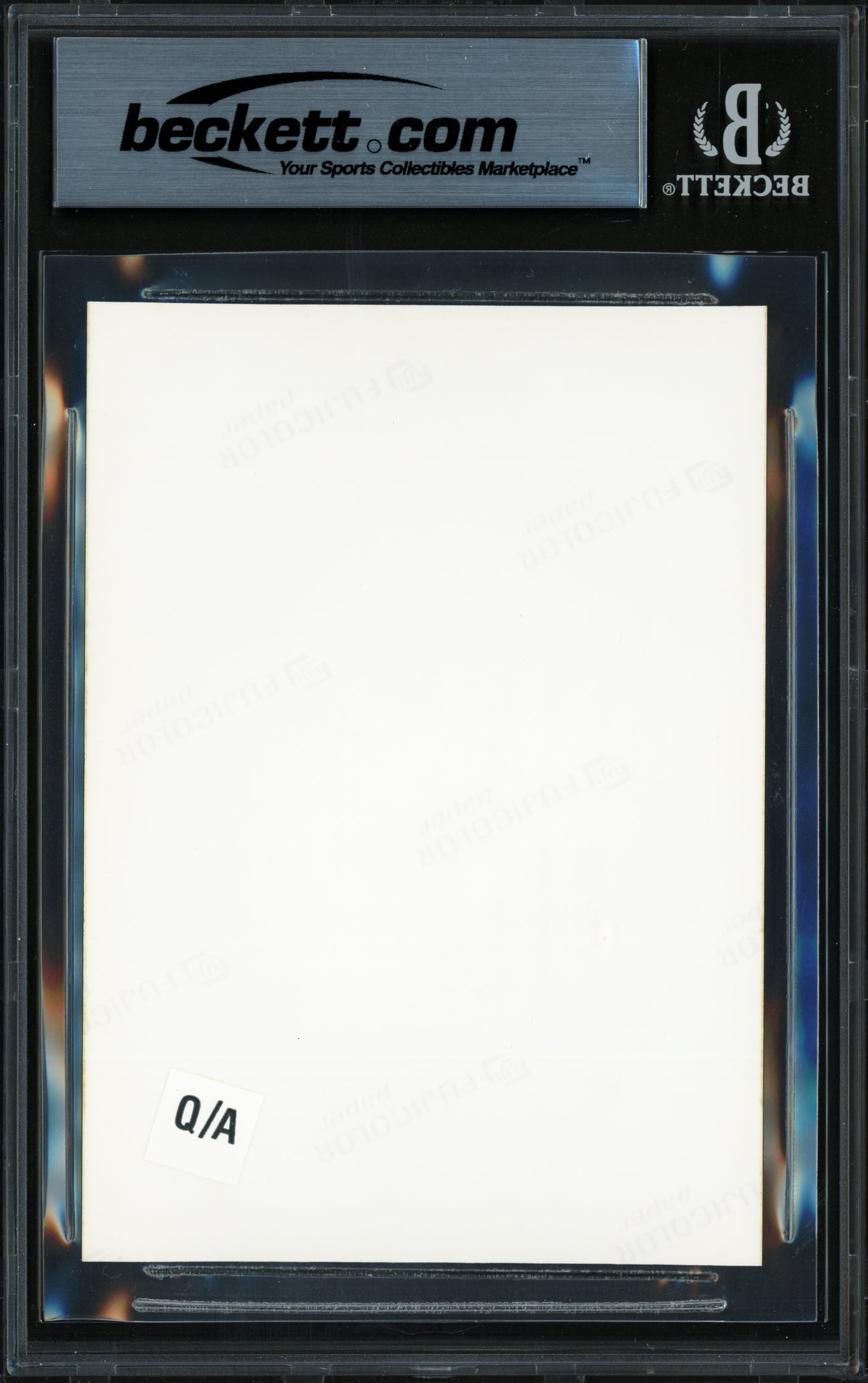 Nolan Ryan Autographed 3.5x5 Photo Texas Rangers Beckett BAS #18281437