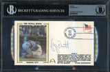 George Brett Autographed 1980 First Day Cover Kansas City Royals Beckett BAS #18281643