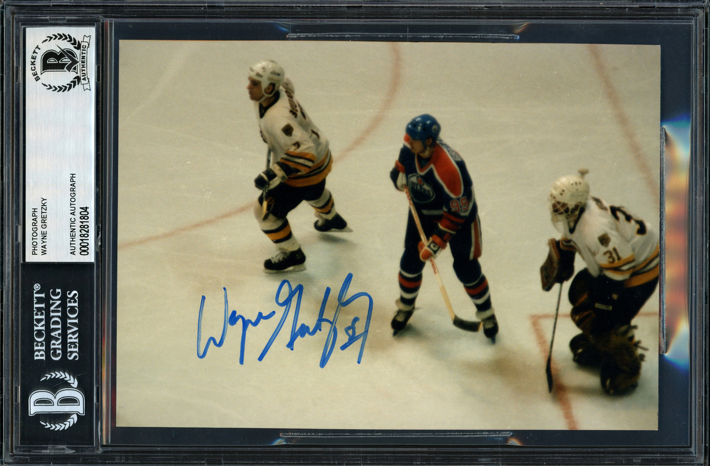 Wayne Gretzky Autographed 5x7 Photo Edmonton Oilers Vintage Signature Beckett BAS #18281804