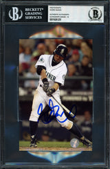 Ichiro Suzuki Autographed 4x6 Photo Seattle Mariners Auto Grade Gem Mint 10 Beckett BAS #18281255
