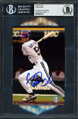 Ichiro Suzuki Autographed 4x6 Photo Orix Blue Wave Auto Grade Gem Mint 10 Beckett BAS #18281212