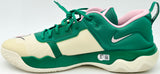Giannis Antetokounmpo Autographed 2023 Player Exclusive (PE) Promo MLCHT/MLCHT-MD SFT PINK-CCNT ML Nike Immortality 3 Shoes Milwaukee Bucks Size 17 (No Box) Beckett BAS Witness #3W396614 & #3W396615