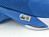 Giannis Antetokounmpo Autographed 2022 Player Exclusive (PE) Promo Royal Blue & White Nike Zoom Freak 4 NCAA Shoes Size 16 Beckett BAS Witness #3W396586 #3W396587