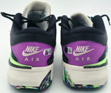 Giannis Antetokounmpo Autographed BLACK/GREEN Nike ZOOM FREAK 5 Shoes Milwaukee Bucks Size 16 (No Box) Beckett BAS Witness #3W396365 & #3W396366
