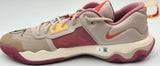 Giannis Antetokounmpo Autographed FOSSIL STONE/ALABASTER/DESERT Nike IMORTALITY 3 Shoes Milwaukee Bucks Size 17 (No Box) Beckett BAS Witness #3W395049 & #3W395050