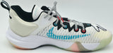Giannis Antetokounmpo Autographed White & Clear Rainbow Nike IMORTALITY 3 Shoes Milwaukee Bucks Size 17 (No Box) Beckett BAS Witness #3W397277 & #3W397278