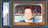 Johnny Bower Autographed 1966 Topps Card #12 Toronto Maple Leafs PSA/DNA #83462276