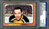 Johnny Bucyk Autographed 1966-67 Topps Card #39 Boston Bruins PSA/DNA #83300270