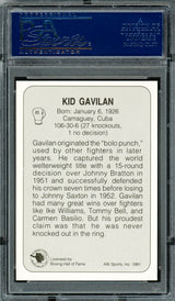Kid Gavilan Autographed 1991 AW Sports Card #85 PSA/DNA #83314243