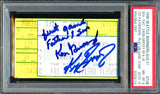 Ken Griffey Jr. & Sr. Autographed Aug. 31st, 1990 First Father/Son Game Ticket Stub Seattle Mariners PSA 8 Auto Grade Gem Mint 10 (Highest Graded) PSA/DNA #92328119