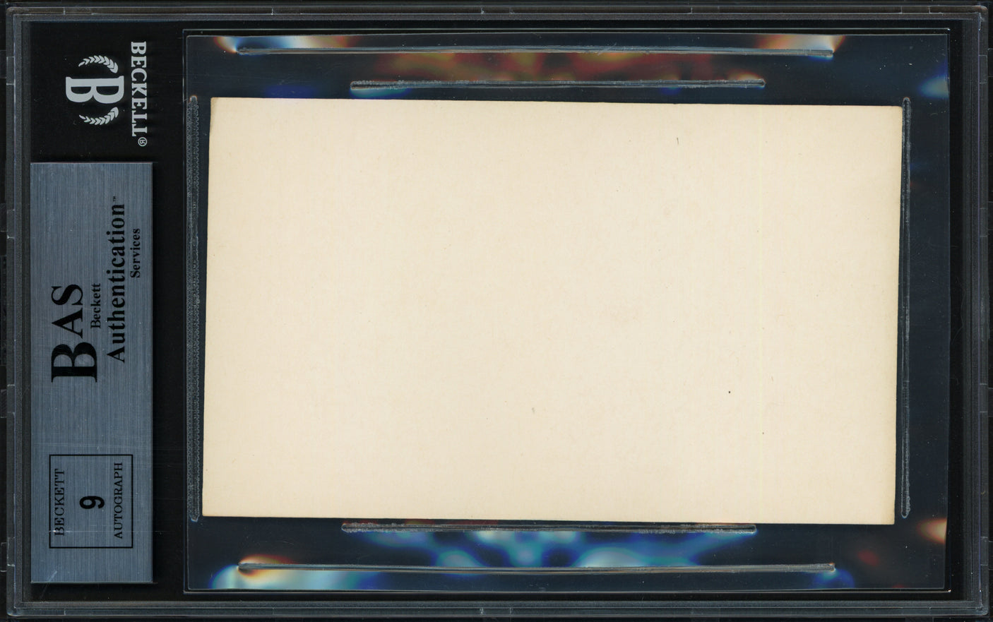 Jim Bottomley Autographed 3x5 Index Card St. Louis Cardinals Auto Grade Mint 9 Beckett BAS #13264847