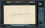 Joe Tinker Autographed 3x5 Index Card Chicago Cubs Auto Grade Gem Mint 10 Beckett BAS #13264815
