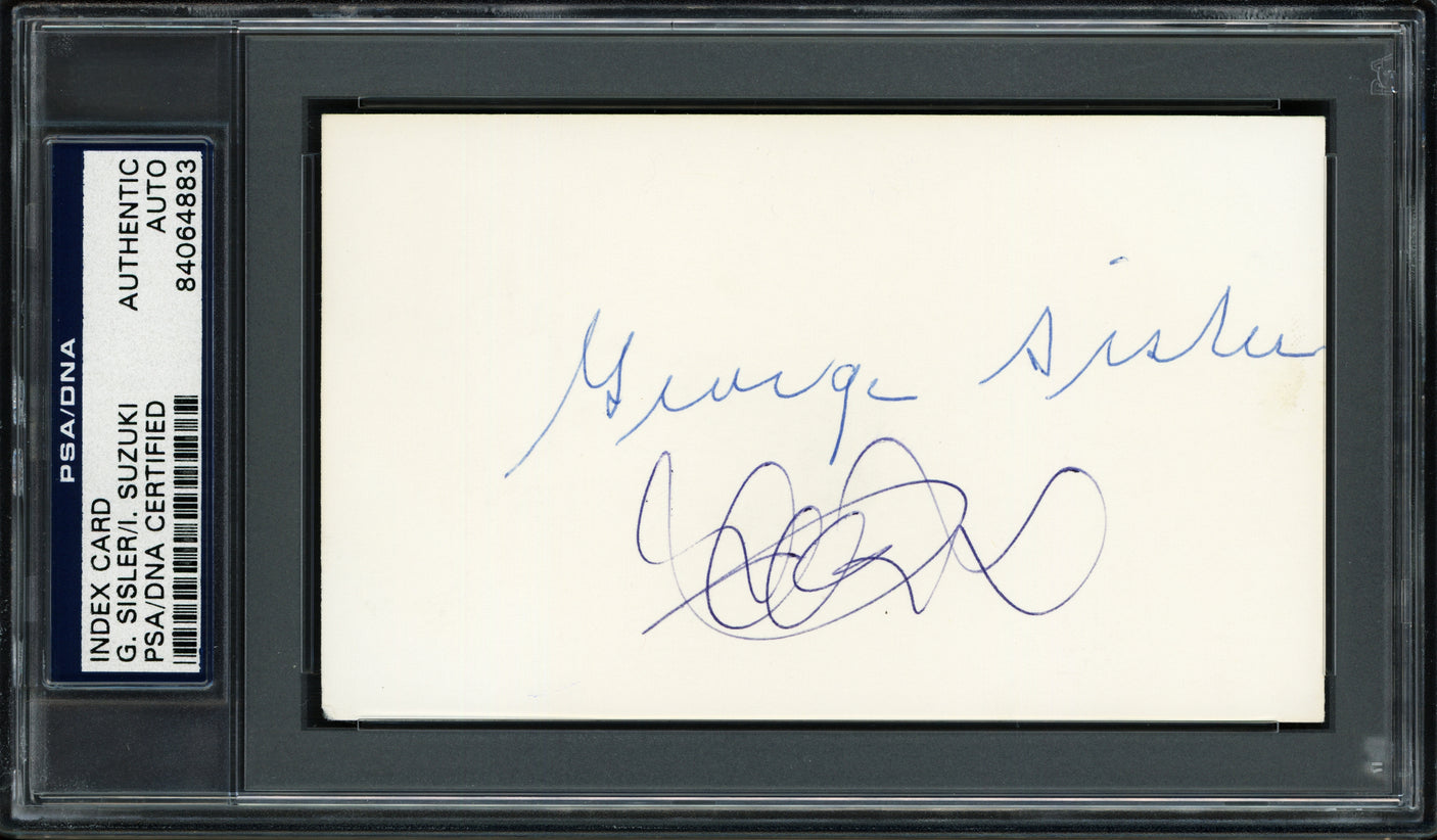 Wally Pipp Autographed 3x5 Index Card New York Yankees PSA/DNA #85370109