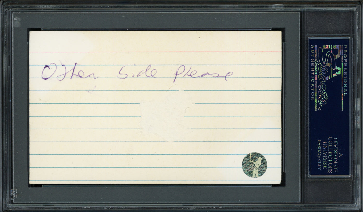 Wally Pipp Autographed 3x5 Index Card New York Yankees PSA/DNA #85370109