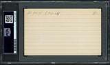 Wally Pipp Autographed 3x5 Index Card New York Yankees PSA/DNA #85370109